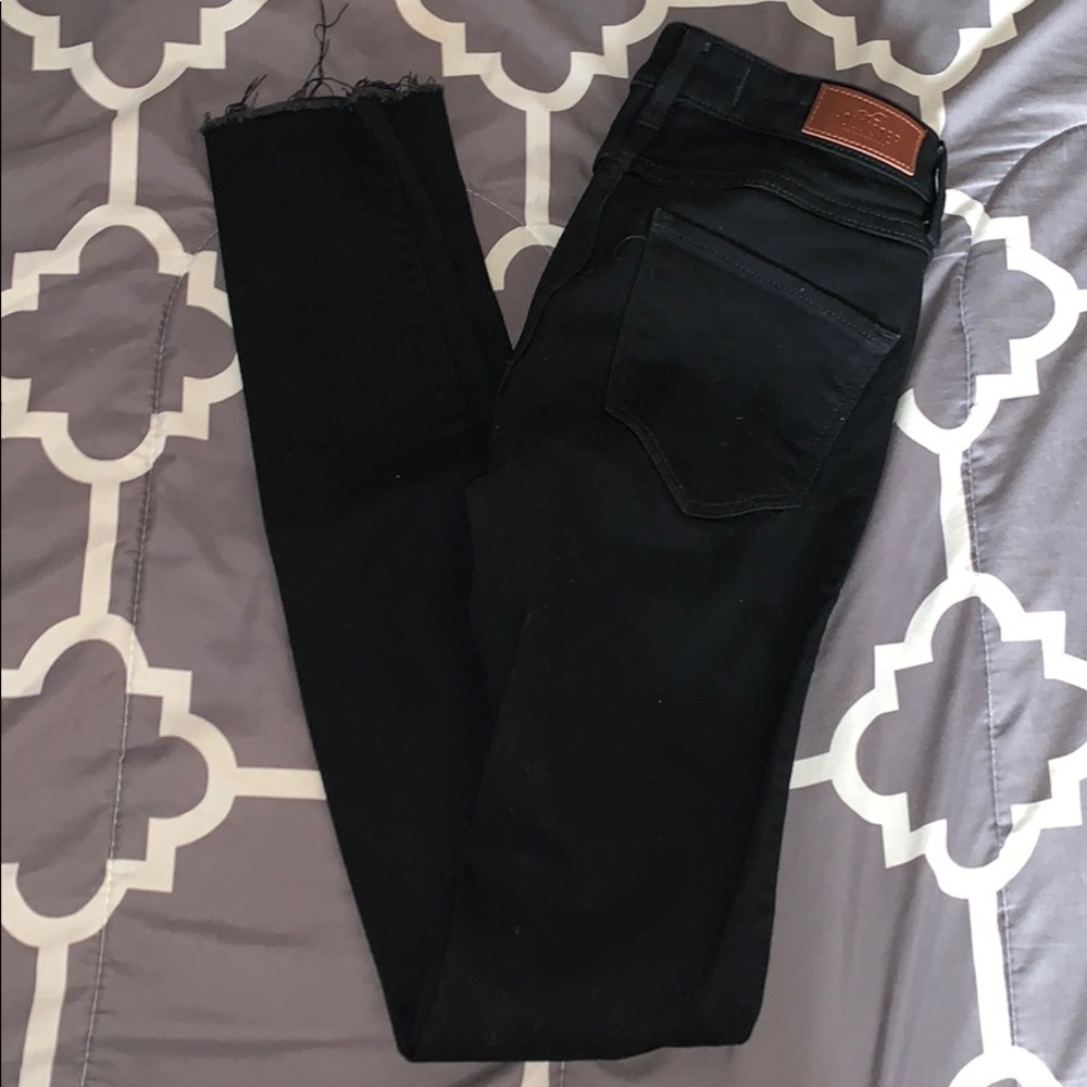Hollister Distressed Black Jeans